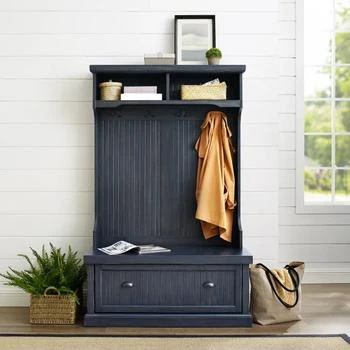 Crosley | Furniture Seaside Hall Tree, Distressed Navy,商家Premium Outlets,价格¥3662