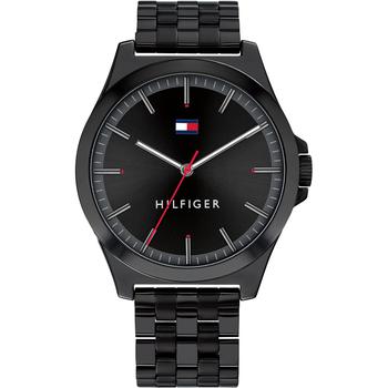 tommy hilfiger手表是什么牌子, Tommy Hilfiger | Men's Black Stainless Steel Bracelet Watch 42mm商品图片 8折×额外8.5折, 额外八五折