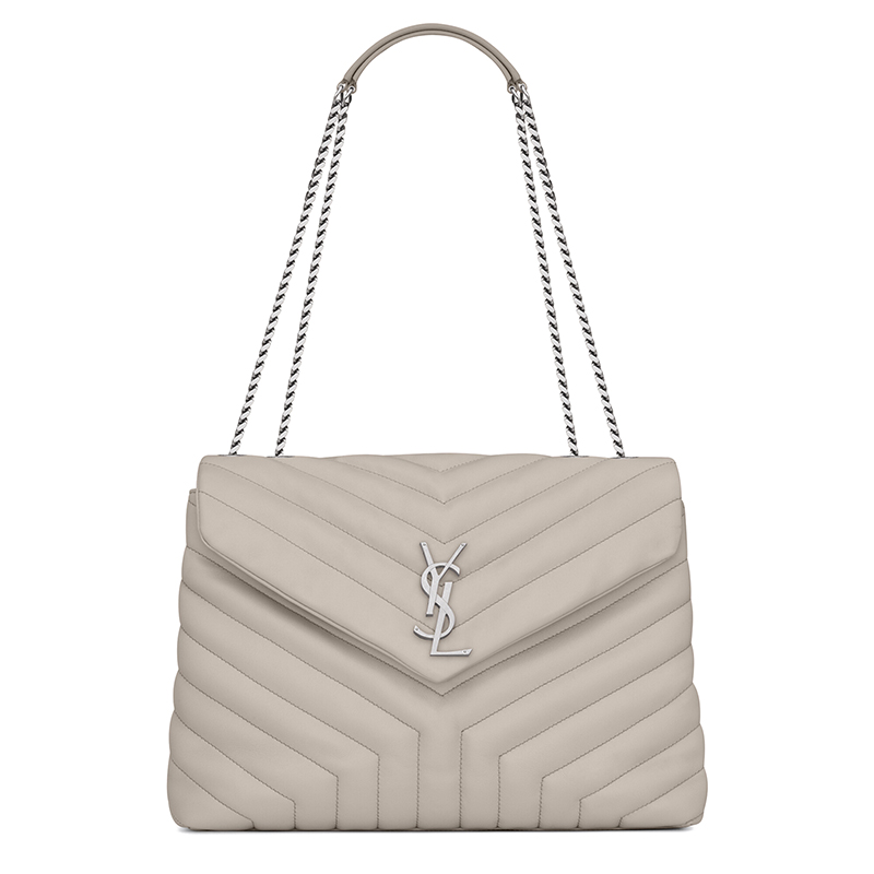ysl包评价, Yves Saint Laurent | SAINT LAURENT PARIS/圣罗兰 LOULOU TOY系列 经典女士中号复古白小牛皮Y缝ysl银色徽标手提斜挎单肩包574946DV7269207商品图片 7.4折×额外9.5折, 包邮包税, 额外九五折