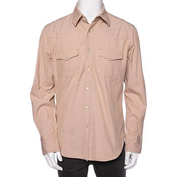 推荐Tom Ford Beige Cotton Patch Pocket Detail Button Front Shirt XL商品