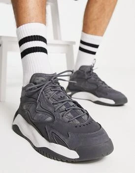 推荐adidas Originals Streetball II trainers in dark grey商品