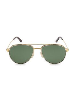 商品Santos De Cartier 59MM Aviator Sunglasses图片