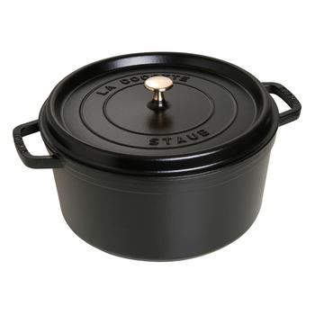 Staub | Staub Cast Iron 9-qt Round Cocotte商品图片,6.9折起