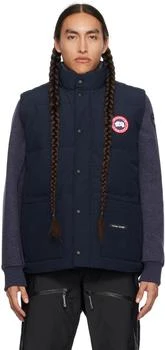 Canada Goose | Navy Freestyle Down Vest,商家Ssense US,价格¥3024