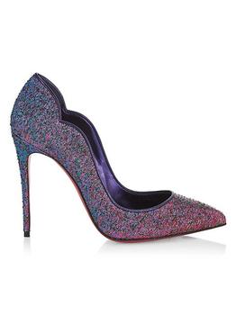 Christian Louboutin | Hot Chick 100 Glitter Pumps商品图片,