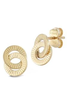 Ember Fine Jewelry | 14K Yellow Gold Love Knot Stud Earrings,商家Nordstrom Rack,价格¥1342