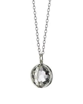 推荐Small Silver Carpe Diem Pendant Necklace, 30"L商品