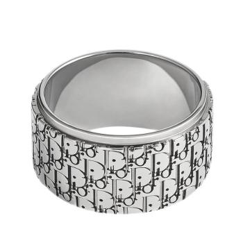 拉杆箱迪奥, Dior | 【预售3-7天】DIOR/迪奥 男士银质环绕OBLIQUE图案戒指R0893HOMST_D990商品图片 7.9折, 包邮包税