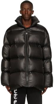 商品Black Down Satin Oversized Jacket,商家SSENSE,价格¥16020图片