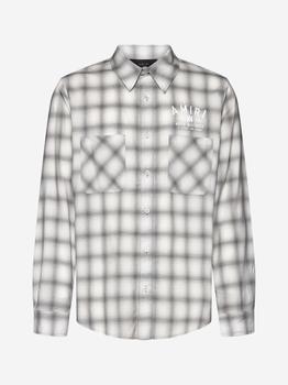 AMIRI | Check print cotton-blend shirt商品图片,6折
