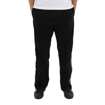 Versace | Men's Black Embroidered-logo Track Pants 2.4折