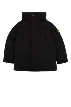 Stone Island Junior | Stone Island Junior Compass Patch Hooded Jacket,商家Cettire,价格¥2550