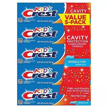 Crest | 佳洁士儿童牙膏5支装,商家Sam's Club,价格¥33