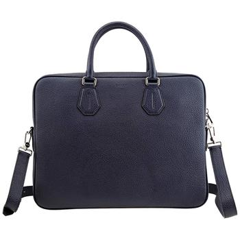 商品Bally | Staz Textured Navy Blue Leather Business Bag,商家Jomashop,价格¥4887图片