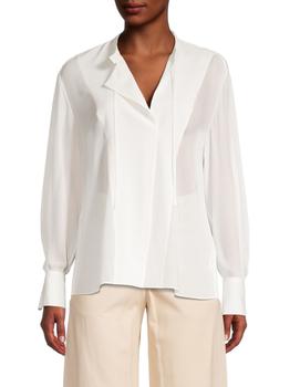 vince衬衫, Vince | Long-Sleeve Silk Blouse商品图片 4.2折