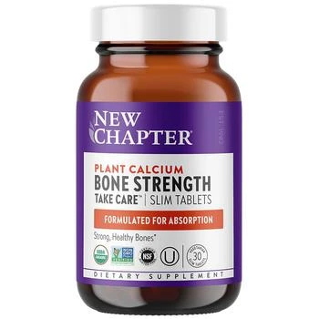 New Chapter | Bone Strength Take Care, Organic Plant Calcium Supplement, Slim Tabs 