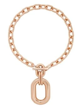 Rabanne | Chain Necklace With Oval Pendant In Rose Gold,商家Premium Outlets,价格¥6144