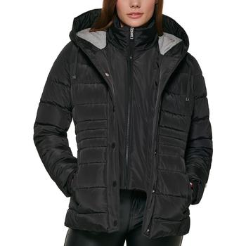 Tommy Hilfiger | Women's Knit Hooded Puffer Coat商品图片,3.1折