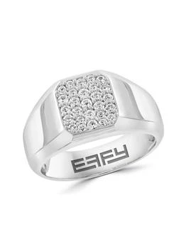 Effy | Sterling Silver & White Sapphire Ring,商家Saks OFF 5TH,价格¥1620