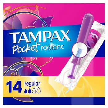 Tampax | Tampons with LeakGuard Braid & Extendable Applicator No Scent, Regular Absorbency,商家Walgreens,价格¥66