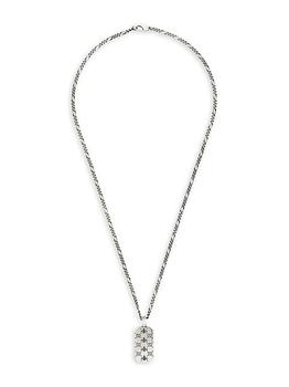 Gucci | Sterling Silver Signature Bee Dog Tag Necklace商品图片,