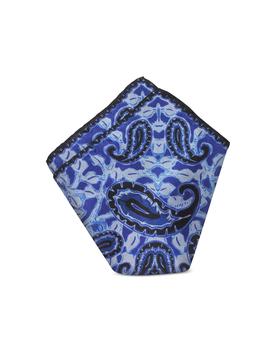 雪茄海淘, Marina D'Este 东海岸 | Paisley Printed Silk 32 cm Pocket Square商品图片 7.2折