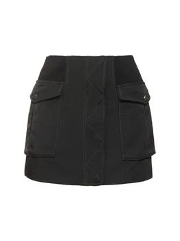 推荐Nylon Twill Cargo Bomber Mini Skirt商品