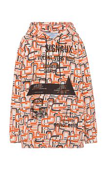 Prada | Prada - Women's Drawstring Printed Cotton Hooded Sweatshirt - Moda Operandi商品图片,