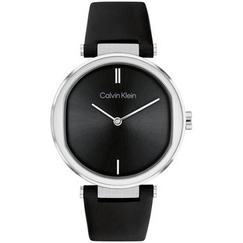 Calvin Klein | Women's 2-Hand Black Leather Strap Watch 36mm商品图片,