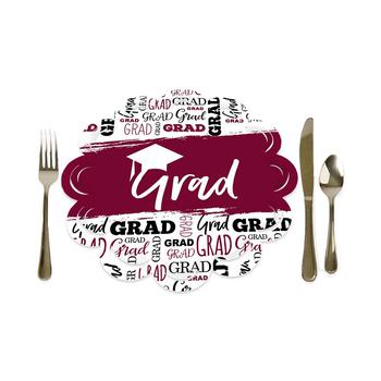 商品Big Dot of Happiness | Maroon Grad Best is Yet to Come Graduation Party Paper Chargers 12 Ct,商家Macy's,价格¥115图片