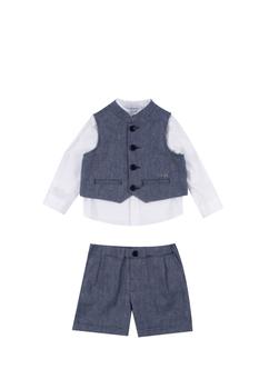 商品Emporio Armani | Emporio Armani Linen Blend Vest, Shirt And Bermuda,商家Italist,价格¥3019图片