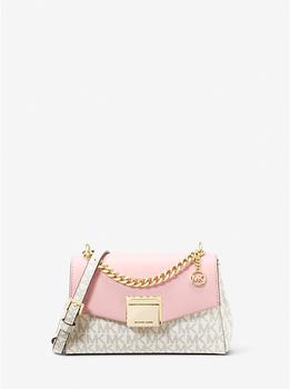 product Lita Small Two-Tone Logo and Leather Crossbody Bag image