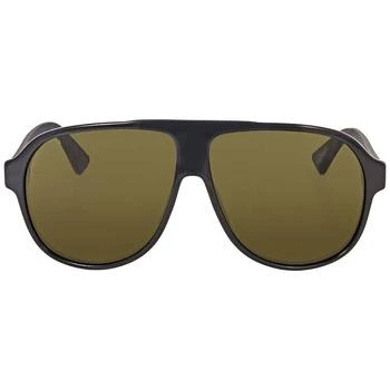 Gucci | Green Pilot Men's Sunglasses GG0009S 001 59 4.5折, 满$200减$10, 满减