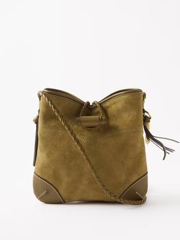 isabel marant包, Isabel Marant | Taggy braided leather and suede cross-body bag商品图片 
