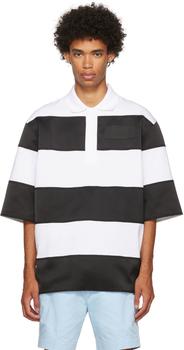 AMI | Black & White Organic Cotton Polo商品图片,4.2折