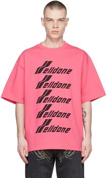 商品Pink Cotton Front Logo T-Shirt图片