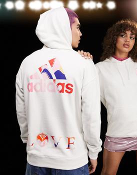 Adidas | adidas Football Belgium World Cup 2022 Lifestyler logo hoodie in white商品图片,额外9.5折, 额外九五折
