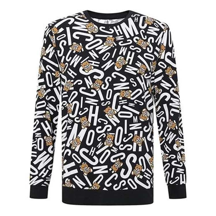 时尚莫斯奇诺卫衣男装, Moschino | MOSCHINO 其他黑色男士卫衣/帽衫 T18108104-1555商品图片 独家减免邮费