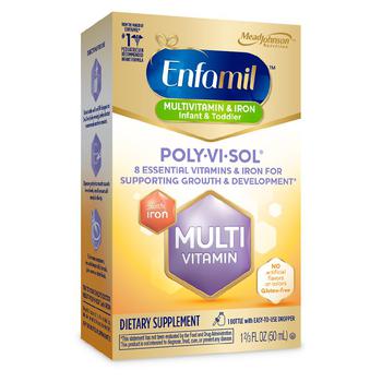 商品Enfamil Poly-Vi-Sol 婴儿含铁复合维生素滴剂 50ml图片