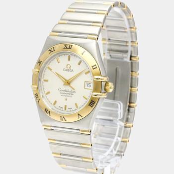 推荐Omega Silver 18K Yellow Gold And Stainless Steel Constellation 1302.30 Automatic Men's Wristwatch 36 mm商品