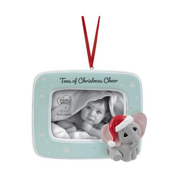 商品Precious Moments | 221408 Tons of Christmas Cheer Resin, Plastic Photo Frame Ornament,商家Macy's,价格¥132图片