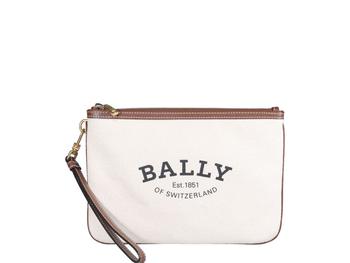 Bally | Bally Certhe Logo-Printed Zipped Clutch Bag商品图片,6.2折