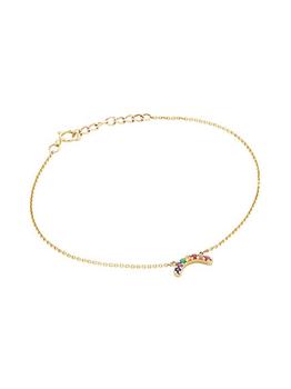 商品Andrea Fohrman | Mini 14K Yellow Gold, Sapphie & Multii-Gemstone Rainbow Bracelet,商家Saks Fifth Avenue,价格¥2895图片