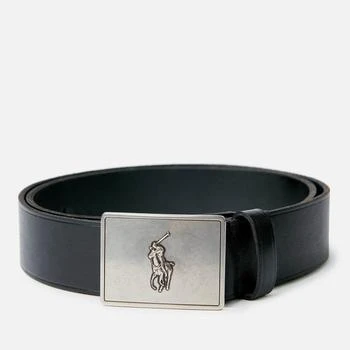 Polo Ralph Lauren Polo Ralph Lauren Men's 36mm Plaque Vachetta Belt - Black