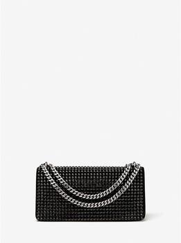 Michael Kors | Christie Mini Crystal Embellished Suede Envelope Bag商品图片,