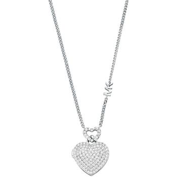 Michael Kors | Sterling Silver Pave Heart Locket Necklace商品图片,