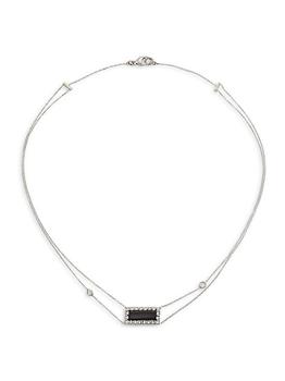 商品Renee Lewis | 18K White Gold, Black Onyx, & 2 TCW Diamond Double-Chain Necklace,商家Saks Fifth Avenue,价格¥43421图片