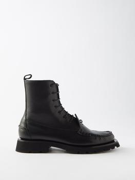Cordo leather lace-up boots product img