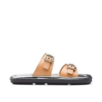 推荐Prada Leather Buckle Sandals商品