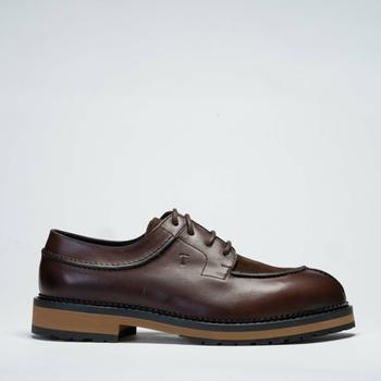 Tod's | Lace-up in Brown Leather and Suede with Norwegian Pattern Stitching商品图片,满$175享8.9折, 满折